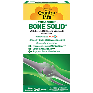 Bone Solid with Boron, MCHA & Vitamin K - Bone Strength (240 Capsules)