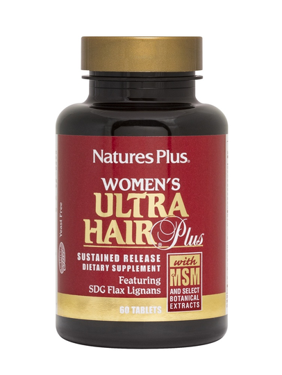 Natures Plus - Women's Ultra Hair Plus with MSM Sustained Release Tablets - 60 Tablets