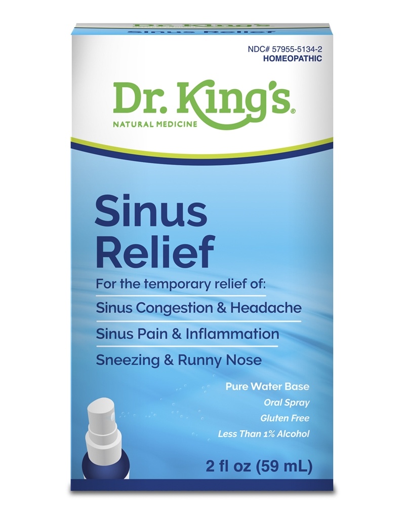 King Bio - Sinus Relief Oral Spray Homeopathic Natural Medicine - 2 fl. oz.