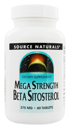 Source Naturals - Mega Strength Beta Sitosterol 375 mg. - 60 Tablets