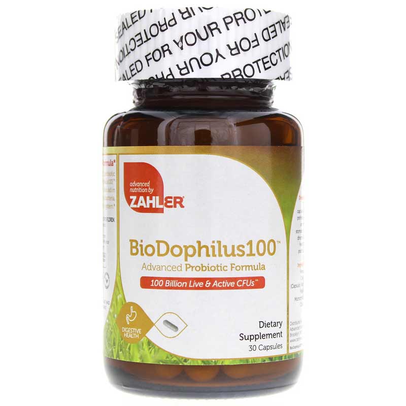 Zahler BioDophilus 100 Billion CFU Probiotic 30 Capsules