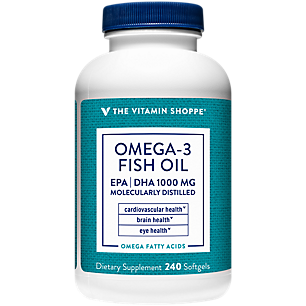 Omega 3 Fish Oil - EPA /DHA 1,000mg - Supports Cardiovascular, Brain & Eye Health - 1,000mg per Serving (240 Softgels)