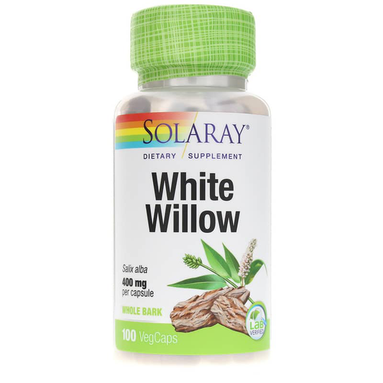 Solaray White Willow 400 Mg 100 Veg Capsules