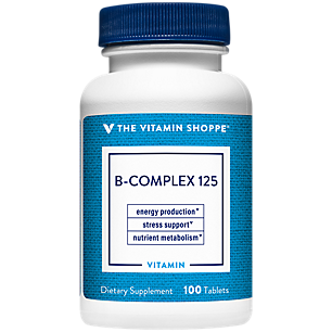 B-Complex 125 - Vitamin B Support for Energy Production & Nutrient Metabolism (100 Tablets)