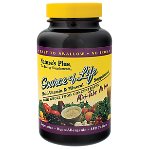 Source of Life Gold Multivitamin Mini's - Iron Free (180 Mini Tablets)