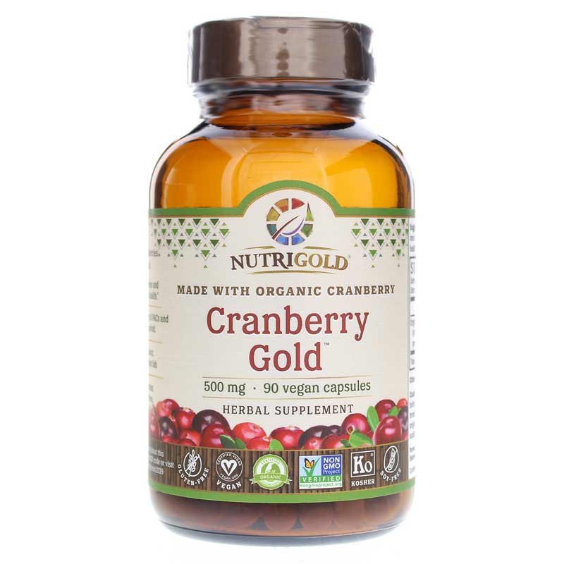 NutriGold Cranberry Gold 500 Mg 90 Vegan Capsules