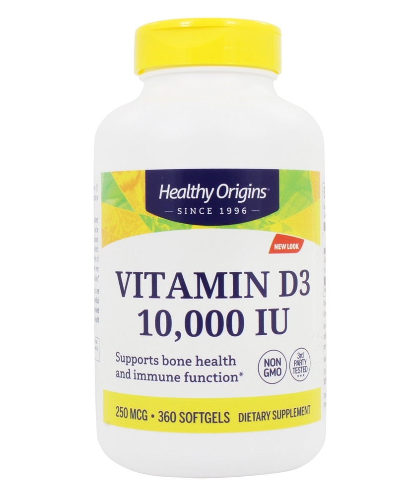 Healthy Origins - Vitamin D3 10000 IU - 360 Softgels