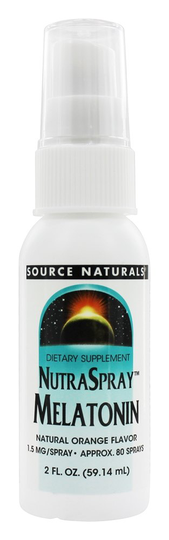 Source Naturals - NutraSpray Melatonin Natural Orange 1.5 mg. - 2 oz.