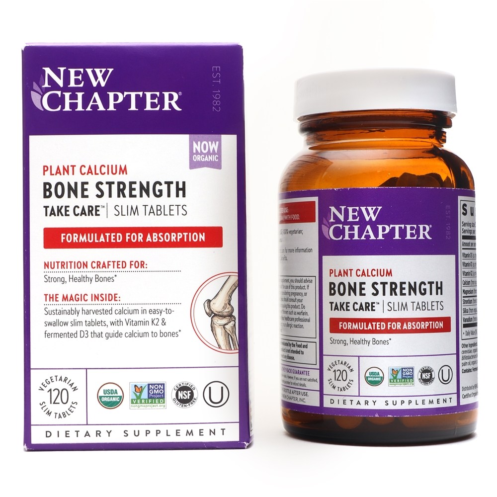 New Chapter - Plant Calcium Bone Strength Take Care Slim Tablets - 120 Vegetarian Tablets