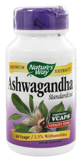 Nature's Way - Standardized Ashwagandha - 60 Vegetarian Capsules