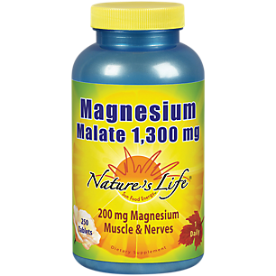 Magnesium Malate - 1,300 MG (250 Tablets)