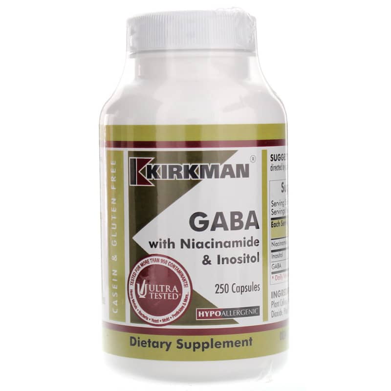 Kirkman Gaba with Niacinamide & Inositol 250 Capsules