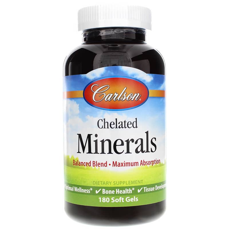 Carlson Labs Chelated Minerals 180 Softgels