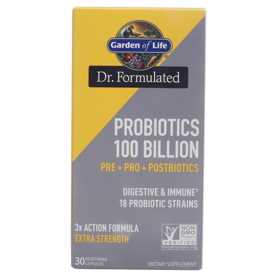 Garden of Life - Dr. Formulated Probiotics 100 Billion CFU - 30 Vegetarian Capsules