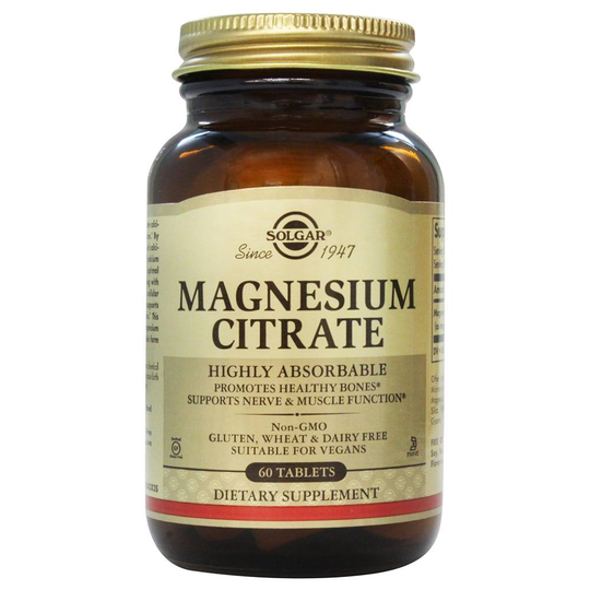 Solgar - Magnesium Citrate Highly Absorbable - 60 Tablets