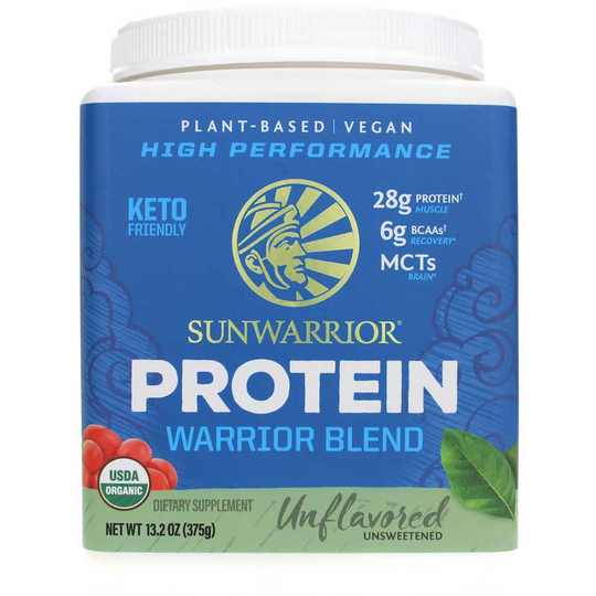 Sunwarrior Warrior Blend Organic Protein Unflavored 13.2 Oz