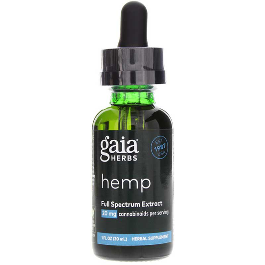 Gaia Herbs Hemp Full Spectrum Extract 20 Mg 1 Oz