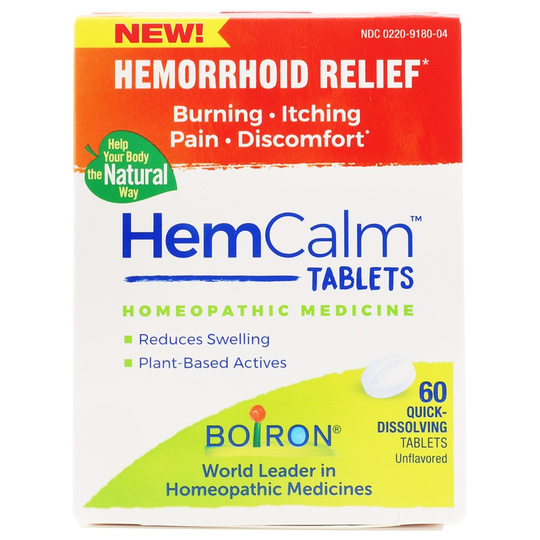 Boiron - HemCalm Hemorrhoid Relief - 60 Tablets