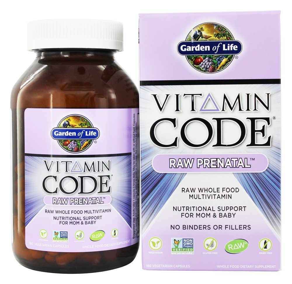 Garden of Life - Vitamin Code Raw Prenatal Multi - 180 Vegetarian Capsules