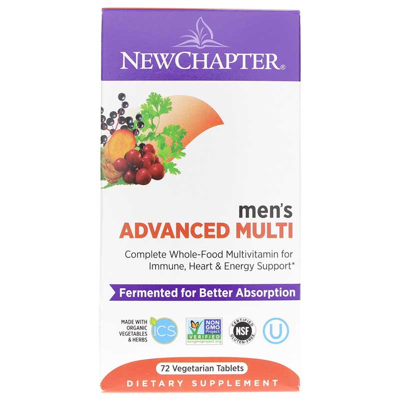 New Chapter Mens Advanced Multi, 72 Tablets