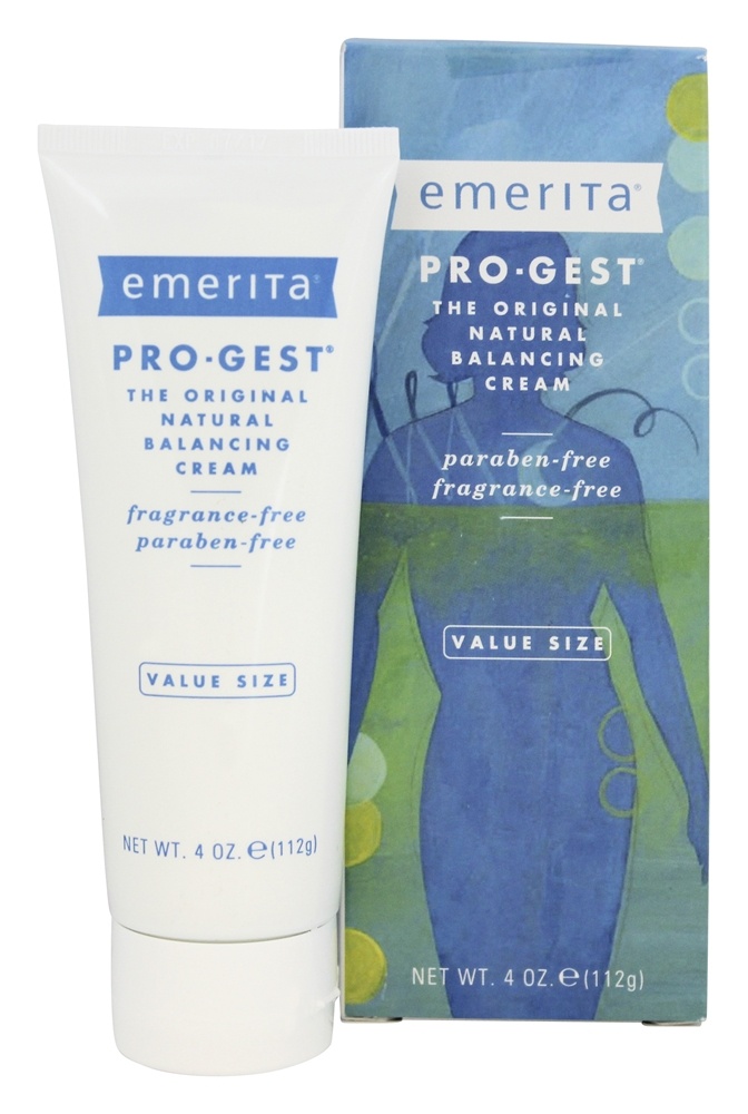 Emerita - Pro-Gest Original Natural Progesterone Cream Value Size Fragrance-Free - 4 oz.