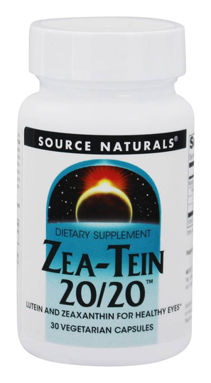 Source Naturals - Zea-Tein 20/20 Lutein & Zeaxanthin - 30 Vegetarian Capsules