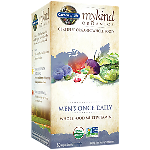 mykind Organics Whole Food Multivitamin for Men - Once Daily (60 Vegan Tablets)