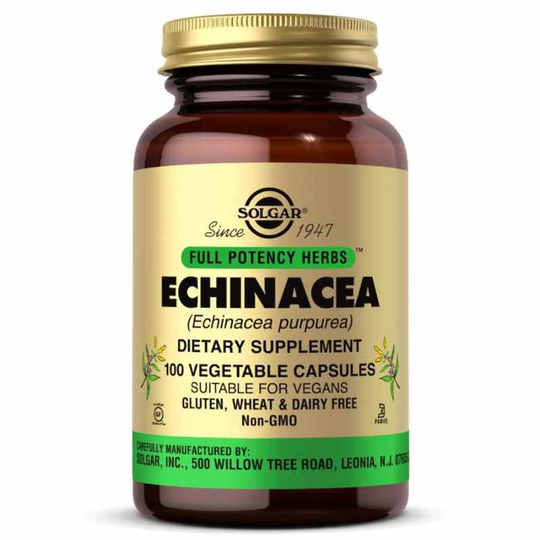 Solgar Echinacea Full Potency 100 Veg Capsules