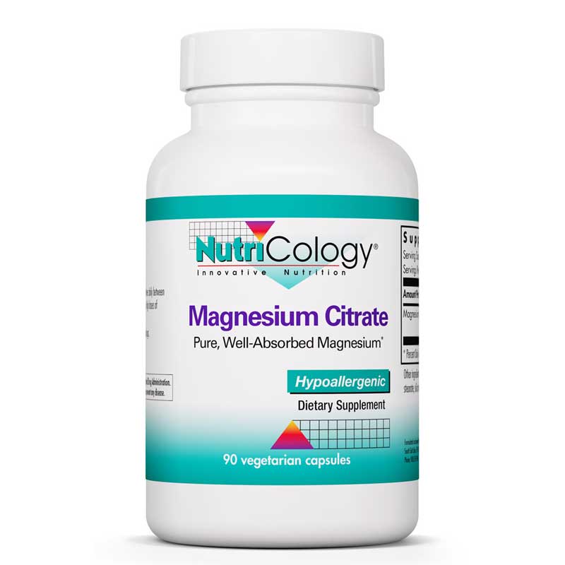 Nutricology Magnesium Citrate 90 Veg Capsules