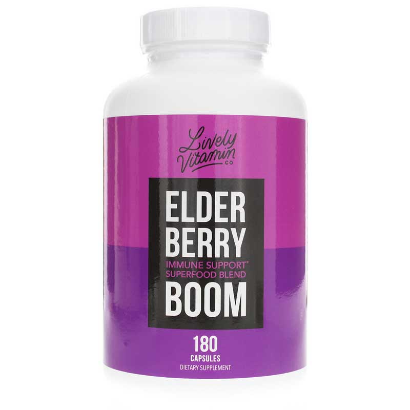 Lively Vitamin Co Elderberry Boom 180 Capsules