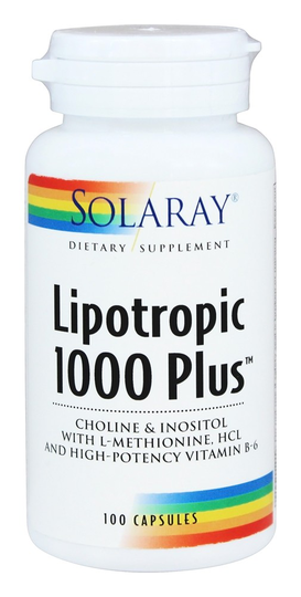 Solaray - Lipotropic 1000 Plus - 100 Capsules