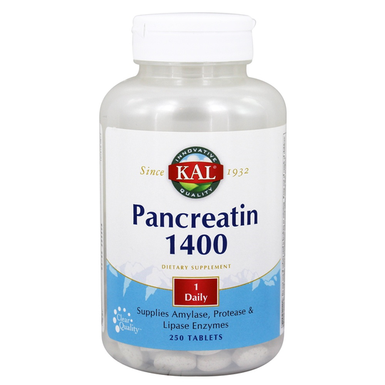 Kal - Pancreatin 1400 mg. - 250 Tablets