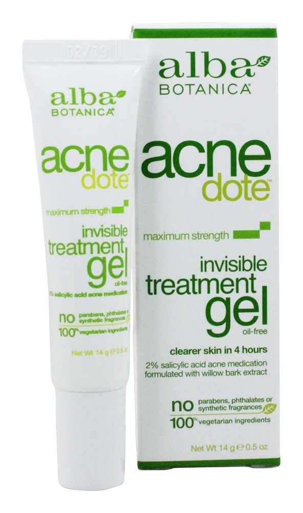 Alba Botanica - Natural ACNEdote Invisible Treatment Gel Maximum Strength - 0.5 oz.