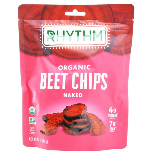 Rhythm Superfoods - Organic Beet Chips Naked - 1.4 oz.