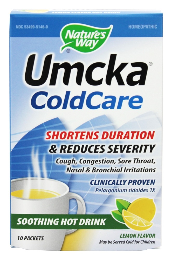 Nature's Way - Umcka Cold Care Soothing Hot Drink Lemon - 10 Packet(s)
