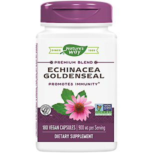 Echinacea with Goldenseal Root - Immune Support - 900 MG Per Serving (180 Capsules)