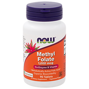 Methyl Folate - Co-Enzyme B Vitamin - 1,000 MG (90 Tablets)