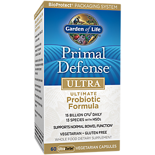 Ultra Primal Defense - Ultimate Probiotic Formula - 15 Billion CFUs (60 Vegetarian Capsules)