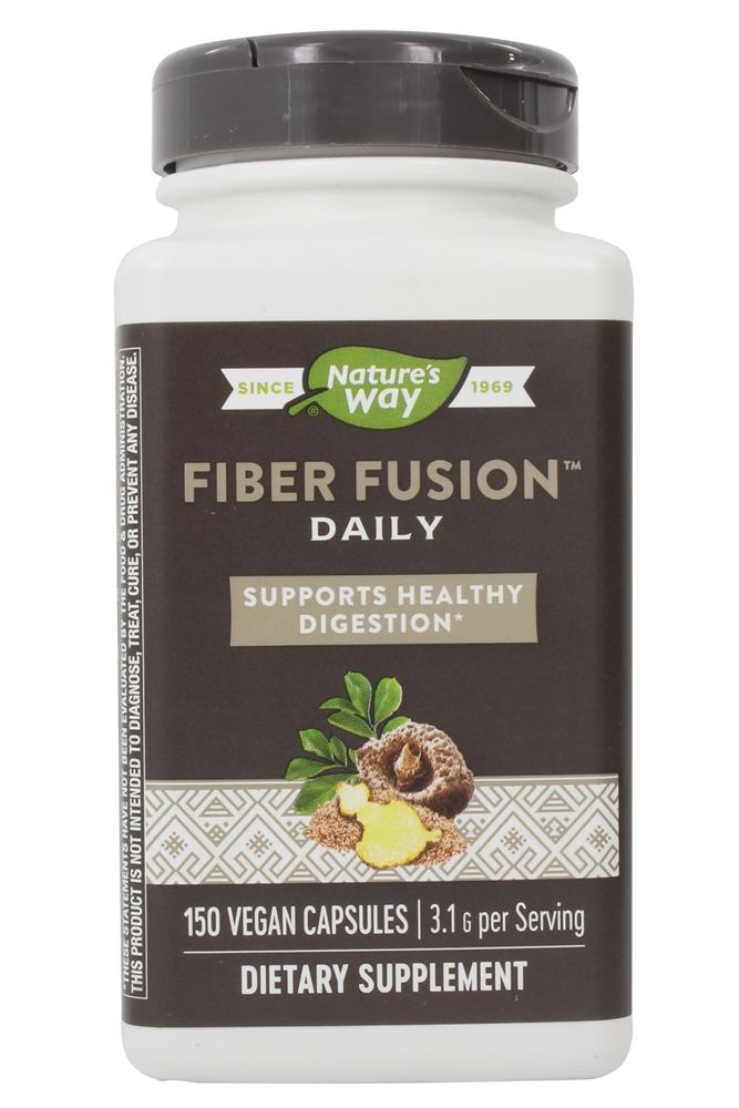 Nature's Way - Fiber Fusion Daily Healthy Digestion Support - 150 Vegan Capsules