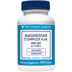 Magnesium Citrate Complex A.M. - Supports Bone & Teeth Health - 500 MG (100 Tablets)