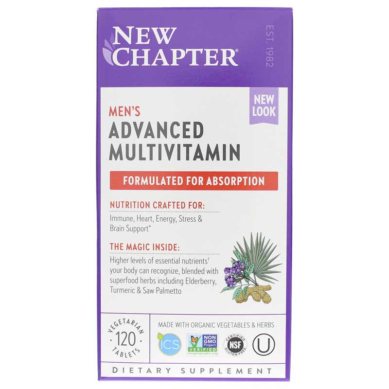 New Chapter Mens Advanced Multi, 120 Tablets