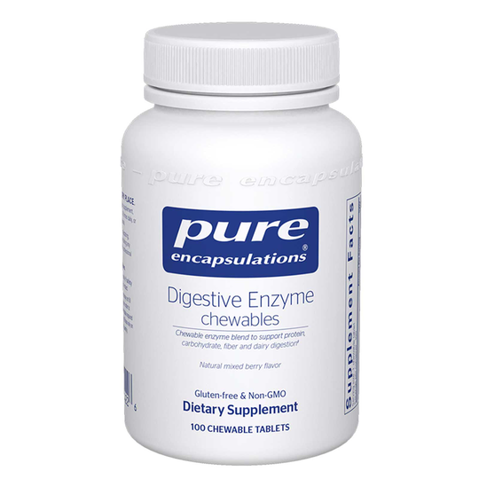 Pure Encapsulations Digestive Enzyme Chewables 100 Chewable Tablets