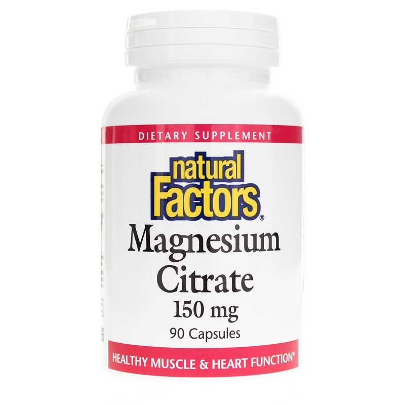 Natural Factors Magnesium Citrate 150 Mg 90 Capsules