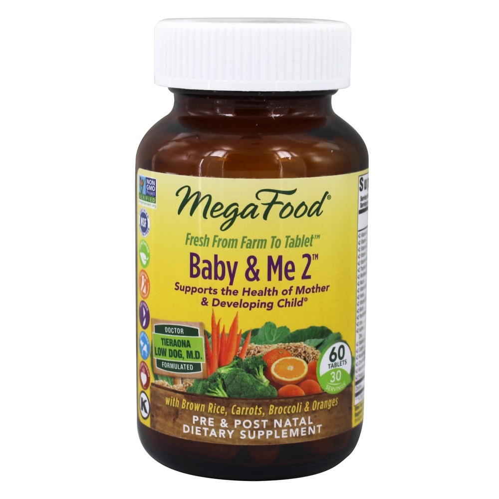 MegaFood - Baby & Me 2 Pre & Post Natal Support - 60 Tablets