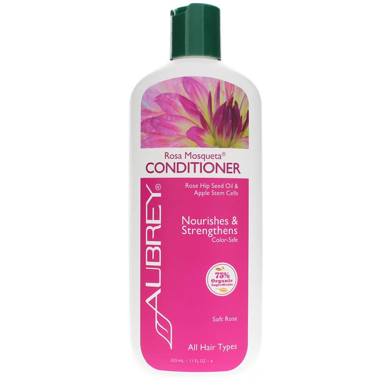 Aubrey Organics Rosa Mosqueta Conditioner Nourishes & Strengthens 11 Oz