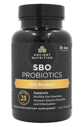 Ancient Nutrition - SBO Probiotics Gut Restore Formula 25 Billion CFU - 60 Capsules
