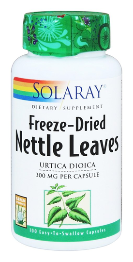 Solaray - Freeze-Dried Nettle Leaves 300 mg. - 100 Capsules
