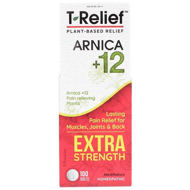 MediNatura T-Relief Arnica +12 Extra Strength Pain Tablets 90 Tablets