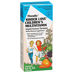 Floradix Kinder Love Multivitamin for Children Liquid Extract - Fruit (8.5 Fluid Ounces)