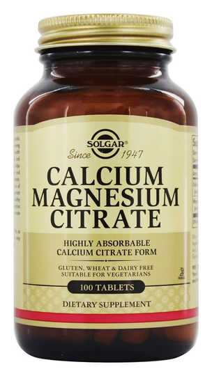 Solgar - Calcium Magnesium Citrate - 100 Tablets